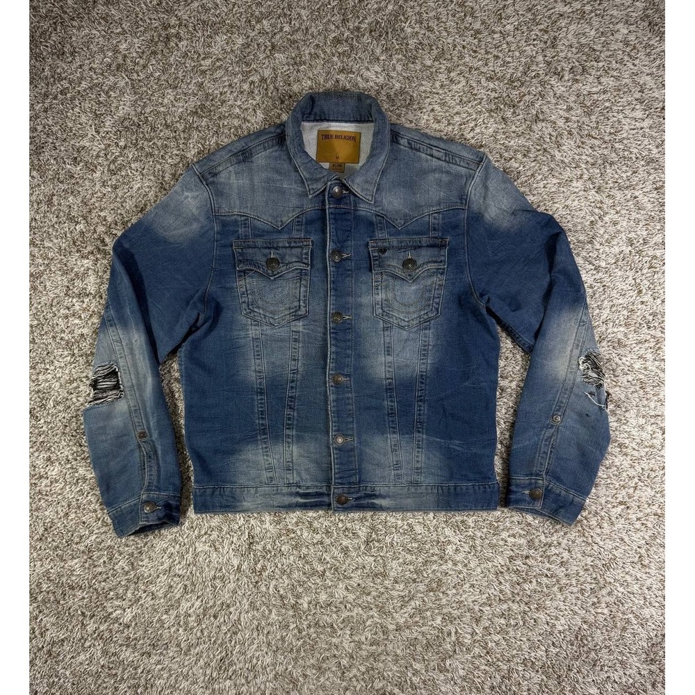 True Religion Jimmy Slim Denim Jacket Men's Size XL